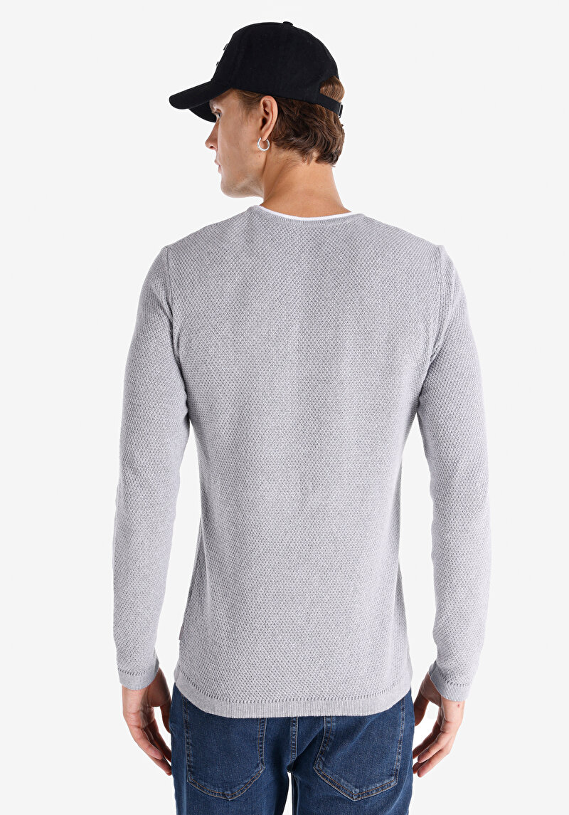 Показати інформацію про Светр Чоловічий Сірий  Cl1065743