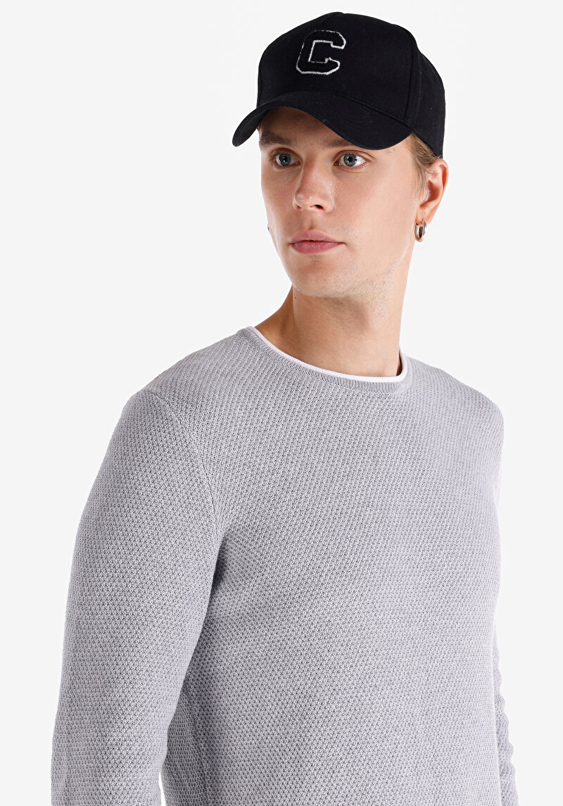 Показати інформацію про Светр Чоловічий Сірий  Cl1065743