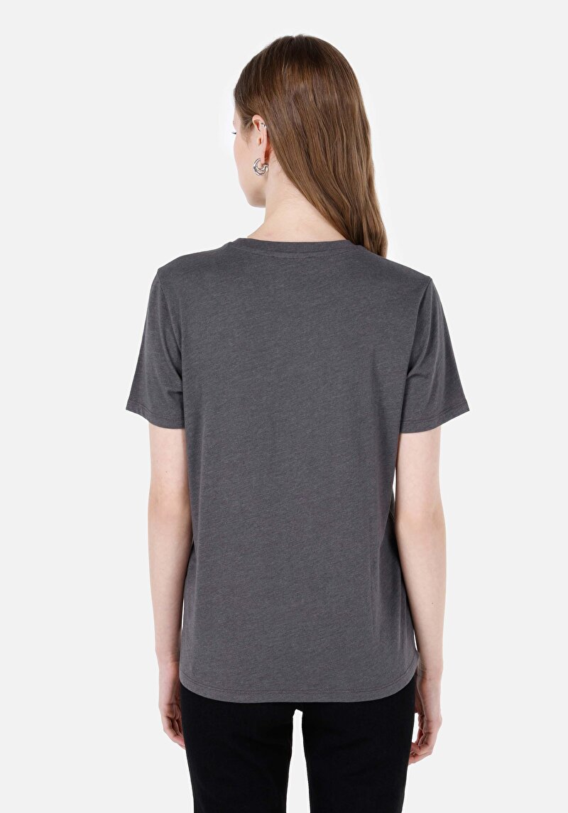 Показати інформацію про Футболка З Коротким Рукавом Жіноча Сіра  Cl1068588