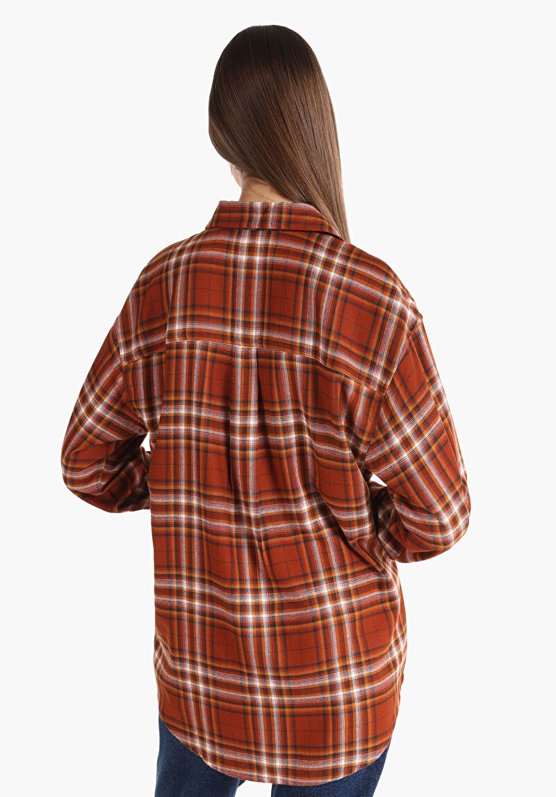 Показати інформацію про Сорочка З Довгим Рукавом Жіноча Коричнева  Cl1065845