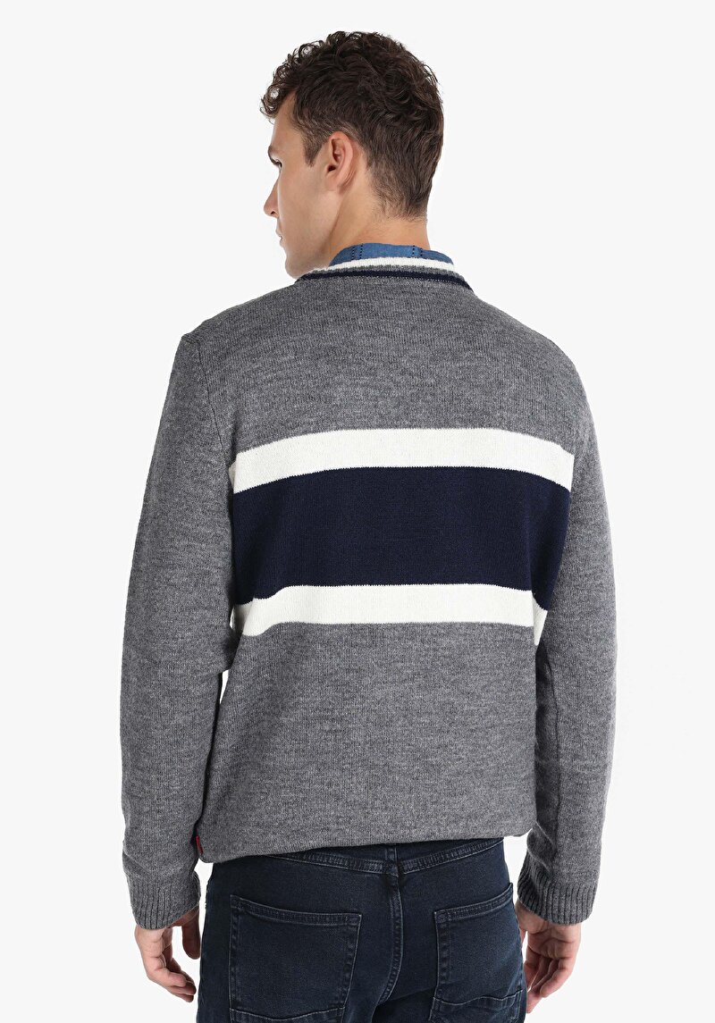 Показати інформацію про Светр Чоловічий Сірий  Cl1065913