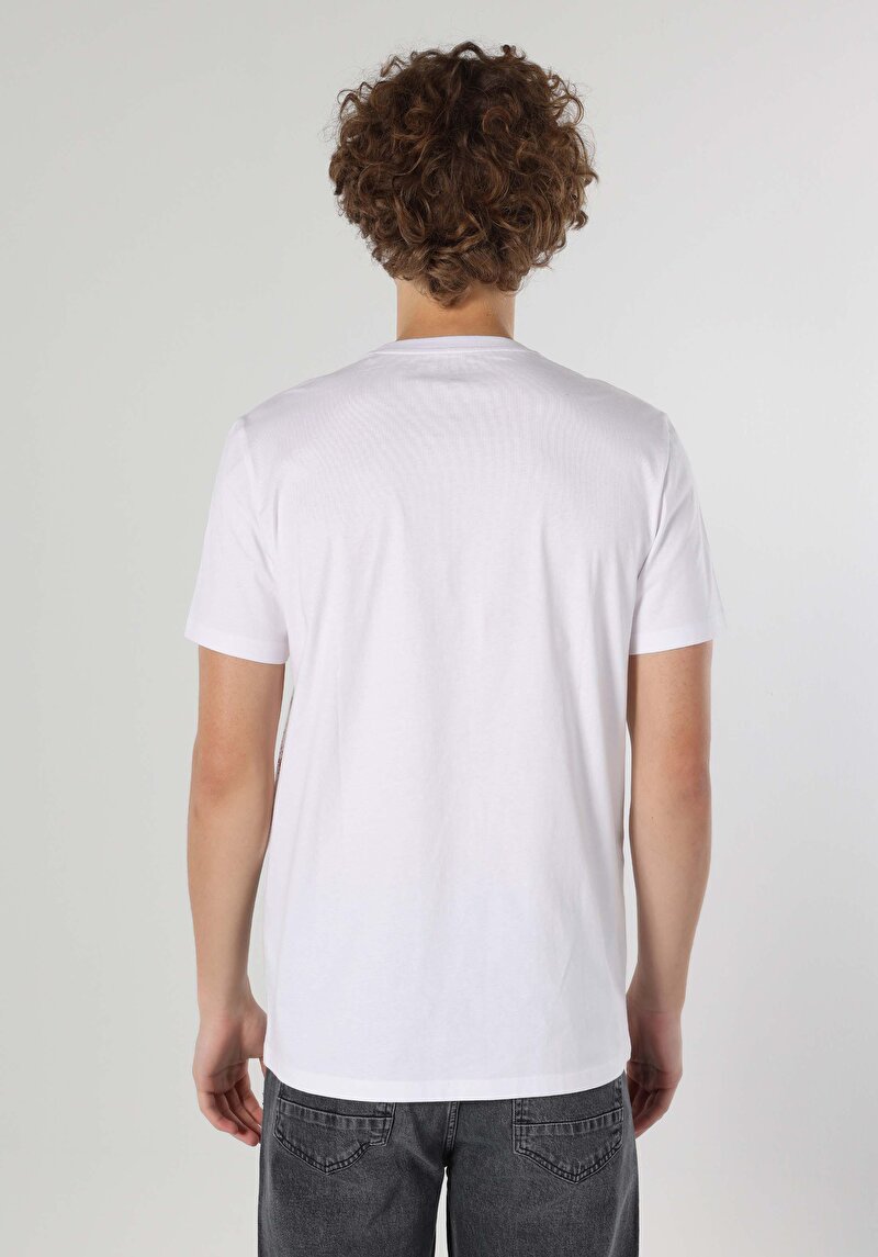 Показати інформацію про Футболка З Коротким Рукавом Чоловіча Біла  Cl1063160