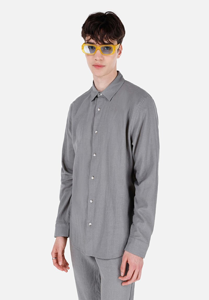 Зображення Сорочка З Довгим Рукавом Чоловіча Зелена Cl1068759