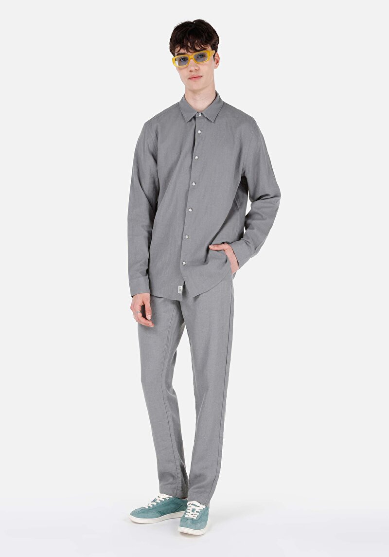 Показати інформацію про Сорочка З Довгим Рукавом Чоловіча Зелена  Cl1068759