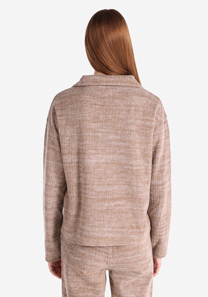 Показати інформацію про Футболка З Довгим Рукавом Жіноча Коричнева  Cl1066040