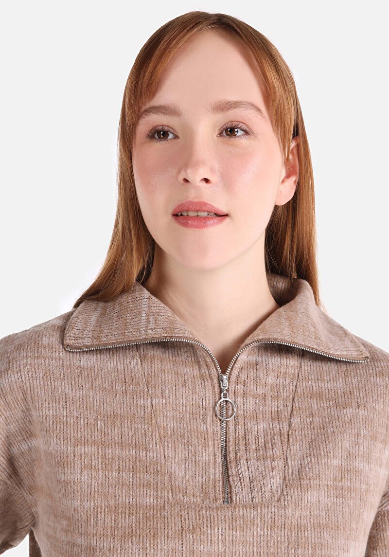 Показати інформацію про Футболка З Довгим Рукавом Жіноча Коричнева  Cl1066040