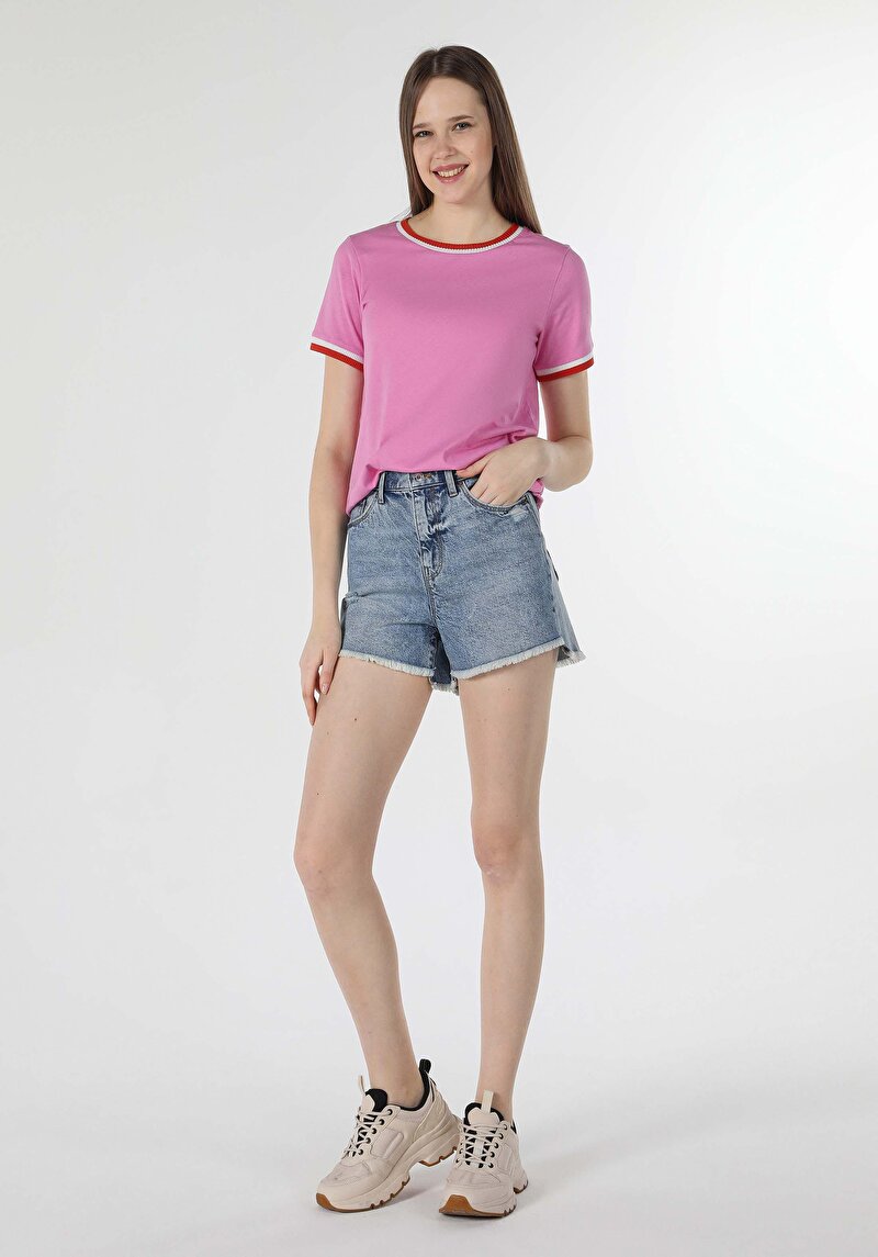 Зображення Футболка З Коротким Рукавом Жіноча Рожева  Cl1059035