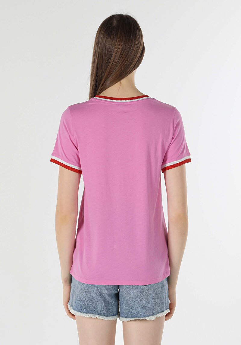 Показати інформацію про Футболка З Коротким Рукавом Жіноча Рожева  Cl1059035