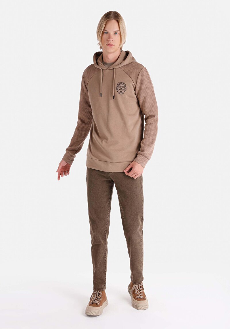 Показати інформацію про Футболка З Довгим Рукавом Чоловіча Коричнева  Cl1066047