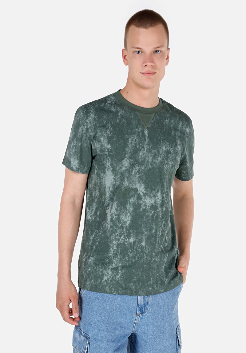 Зображення Футболка З Коротким Рукавом Чоловіча Зелена  Cl1068800