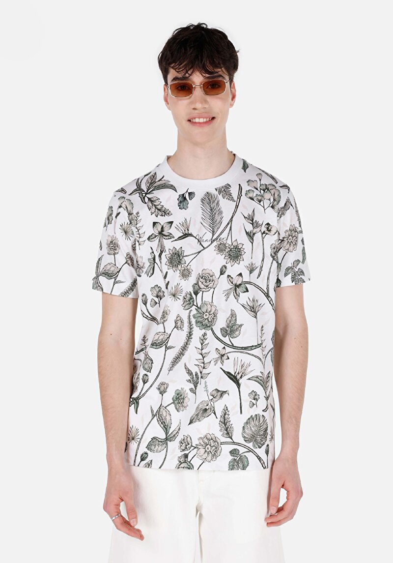 Показати інформацію про Футболка З Коротким Рукавом Чоловіча Бежева  Cl1068822