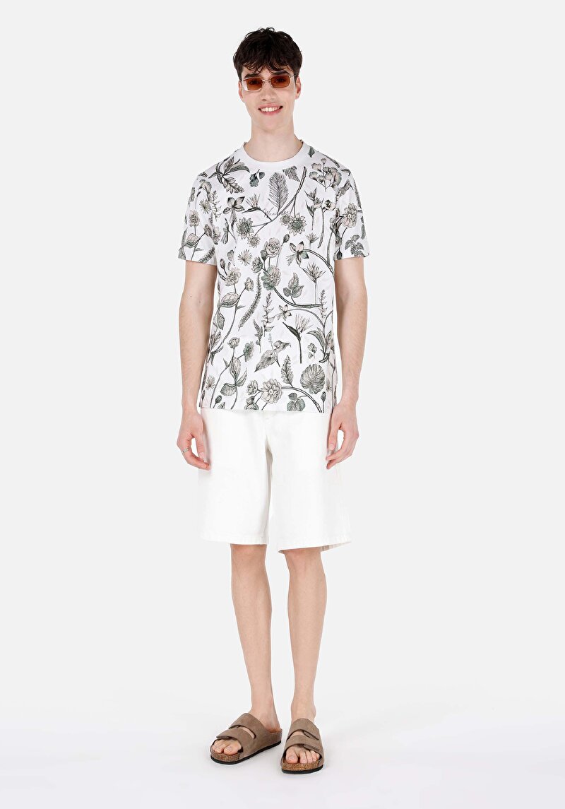 Показати інформацію про Футболка З Коротким Рукавом Чоловіча Бежева  Cl1068822