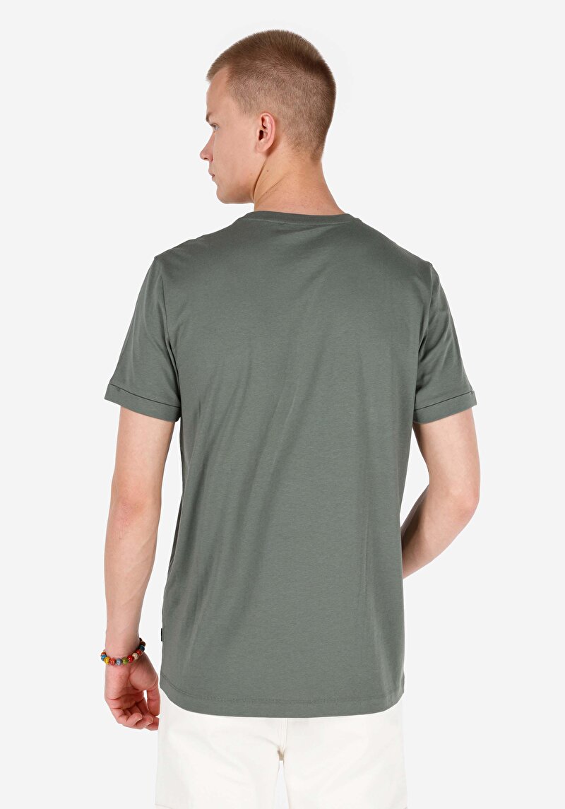 Показати інформацію про Футболка З Коротким Рукавом Чоловіча Зелена  Cl1068837