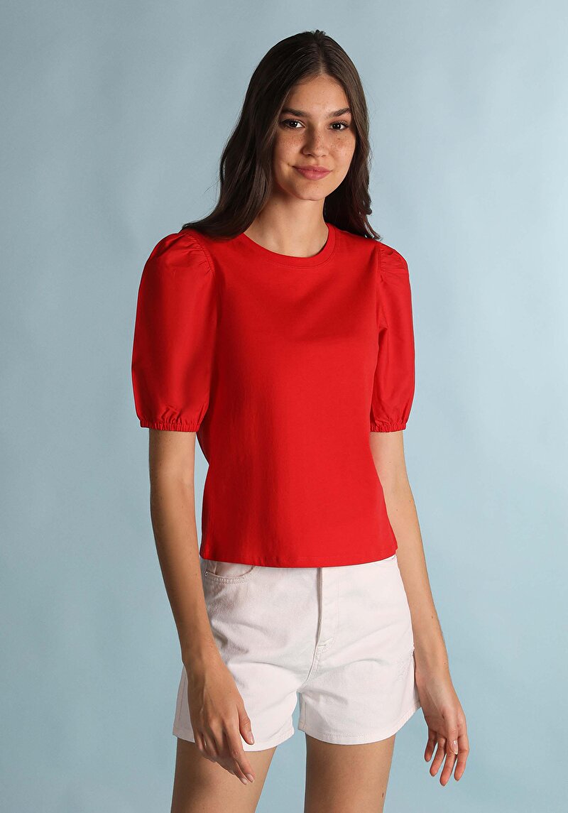 Зображення Футболка З Коротким Рукавом Жіноча Червона  Cl1059127