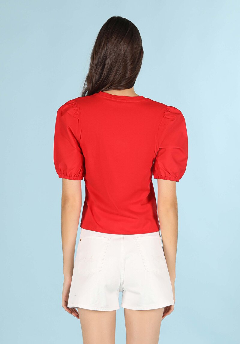 Показати інформацію про Футболка З Коротким Рукавом Жіноча Червона  Cl1059127
