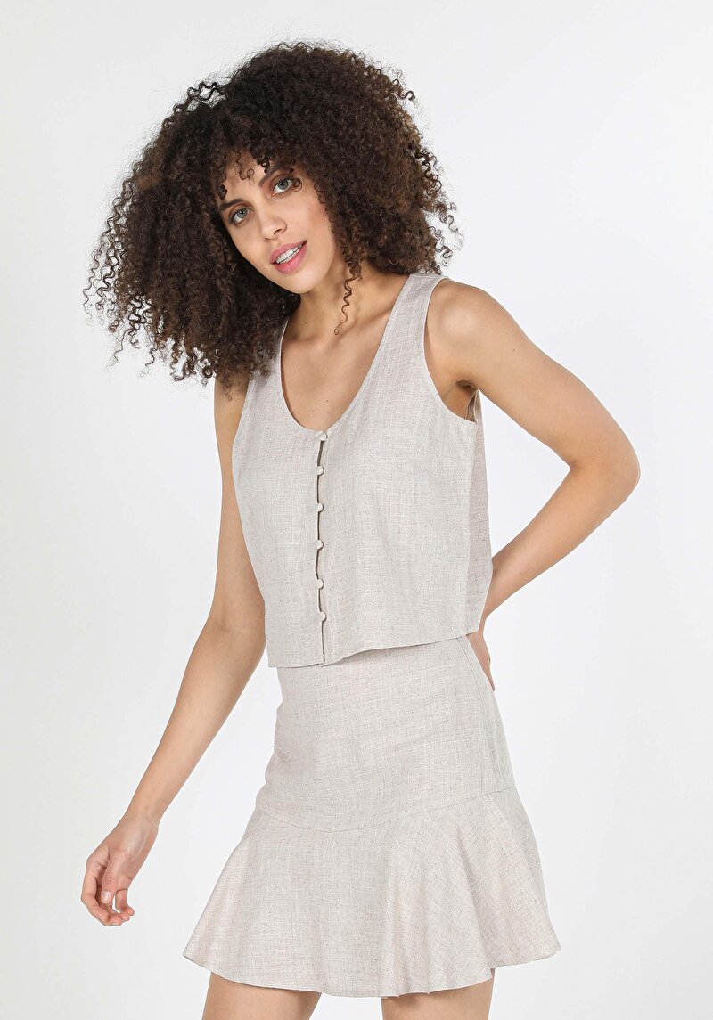 Зображення Сорочка З Коротким Рукавом Жіноча Бежева  Cl1059358