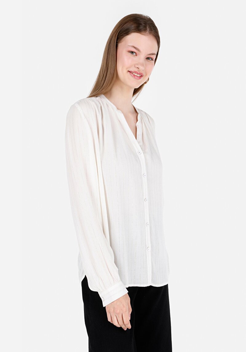 Зображення Сорочка З Довгим Рукавом Жіноча Біла  Cl1068913