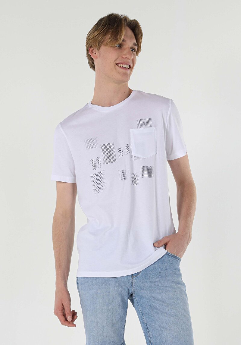 Зображення Футболка З Коротким Рукавом Чоловіча Біла  Cl1059548