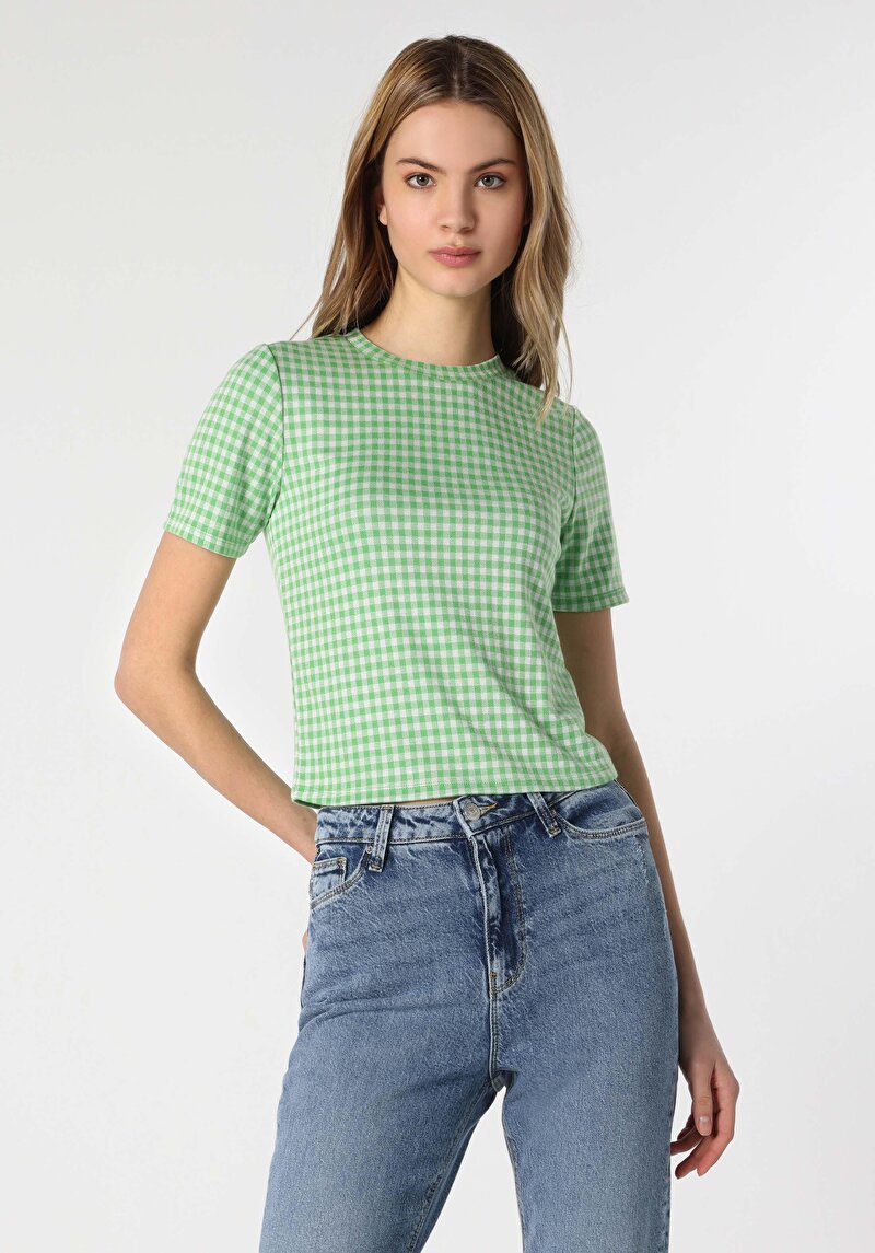 Зображення Футболка З Коротким Рукавом Жіноча Зелена  Cl1063339