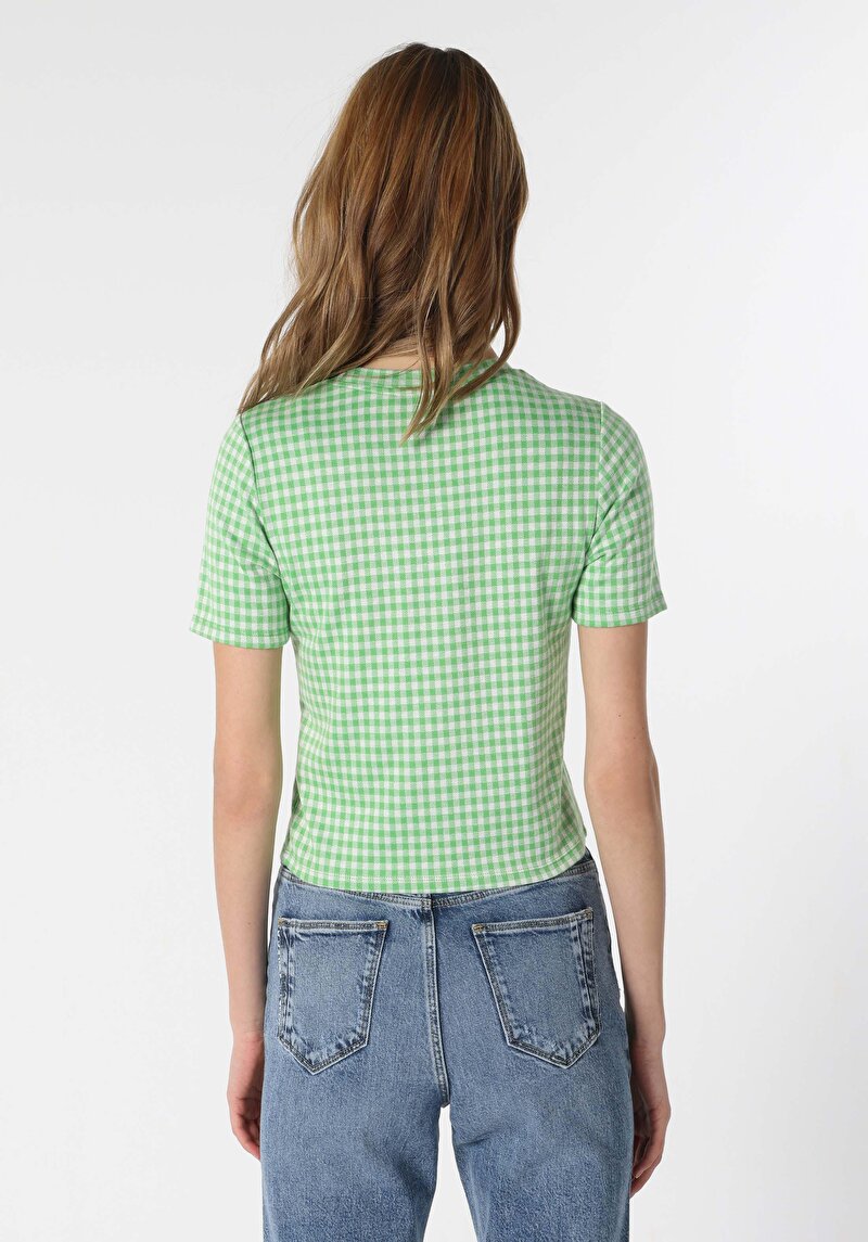 Показати інформацію про Футболка З Коротким Рукавом Жіноча Зелена  Cl1063339