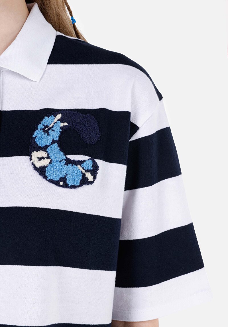 Показати інформацію про Футболка З Коротким Рукавом Жіноча Синя  Cl1069113