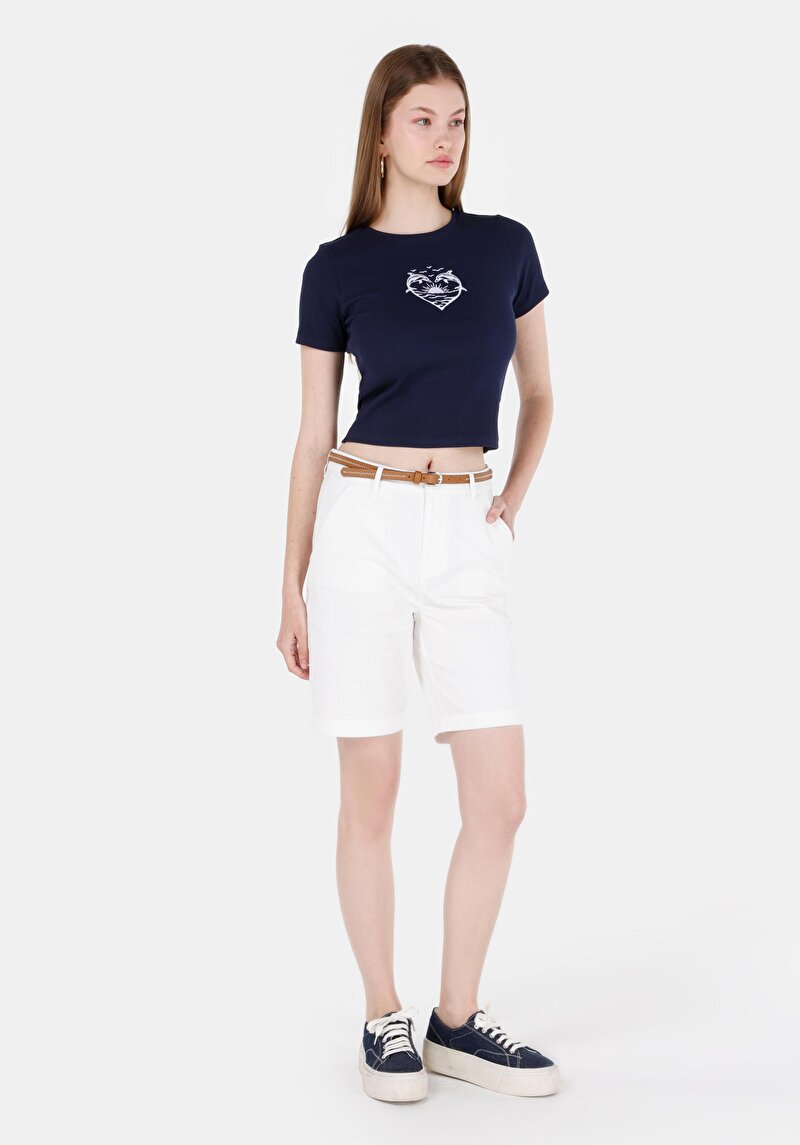 Показати інформацію про Футболка З Коротким Рукавом Жіноча Синя  Cl1069121