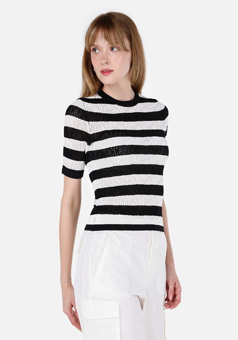 Зображення Светр Із Коротким Рукавом Жіночий Чорний  Cl1069130