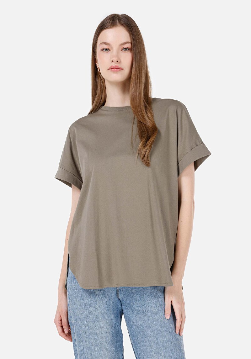 Зображення Футболка З Коротким Рукавом Жіноча Зелена  Cl1069160