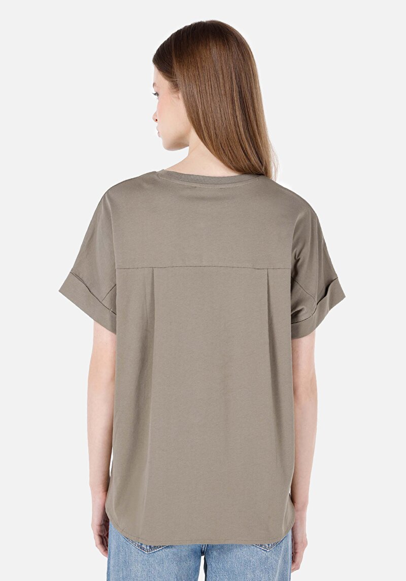 Показати інформацію про Футболка З Коротким Рукавом Жіноча Зелена  Cl1069160