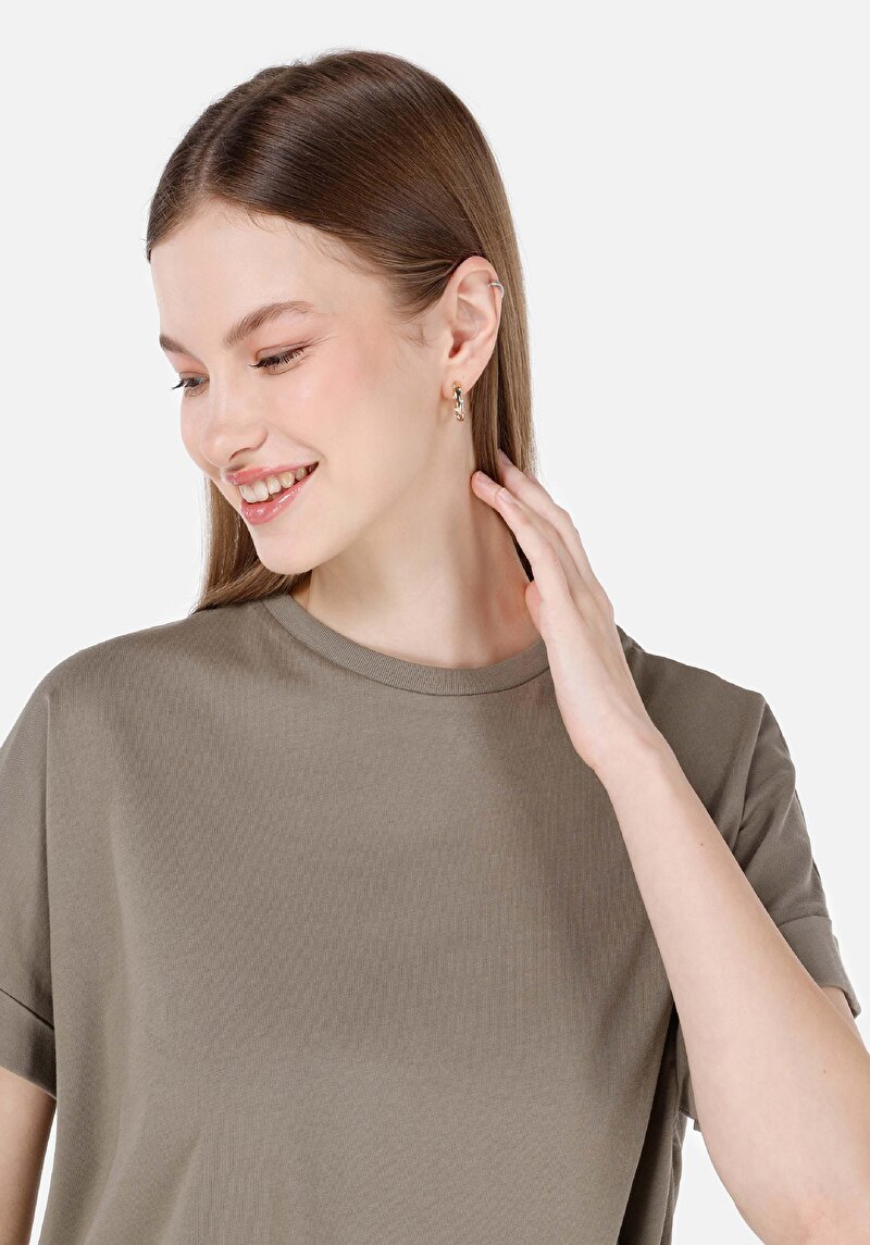 Показати інформацію про Футболка З Коротким Рукавом Жіноча Зелена  Cl1069160