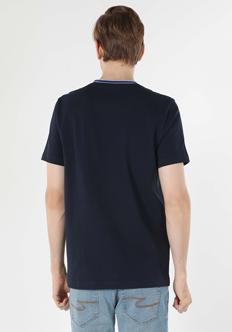 Показати інформацію про Футболка З Коротким Рукавом Чоловіча Синя  Cl1063355