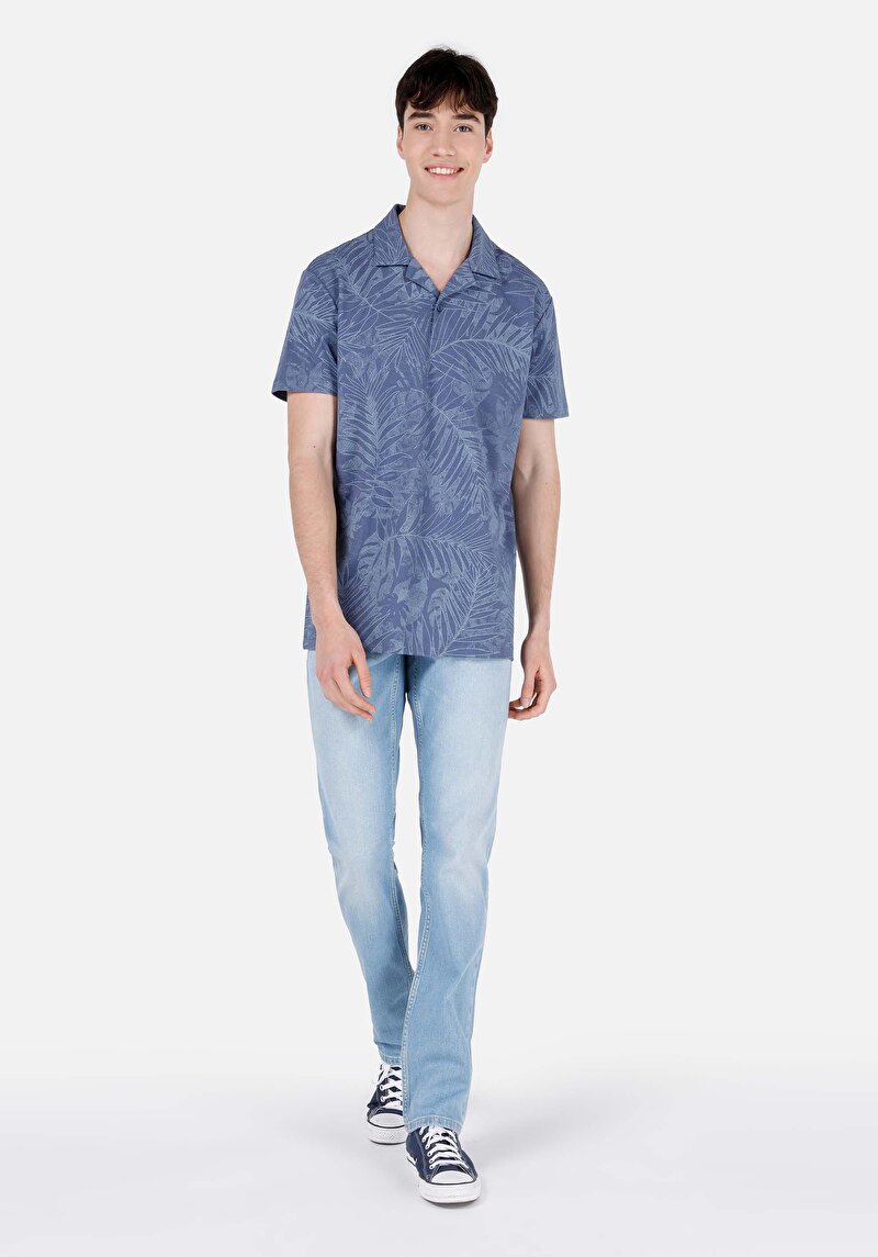 Показати інформацію про Поло З Коротким Рукавом Чоловіче Блакитне  Cl1066933