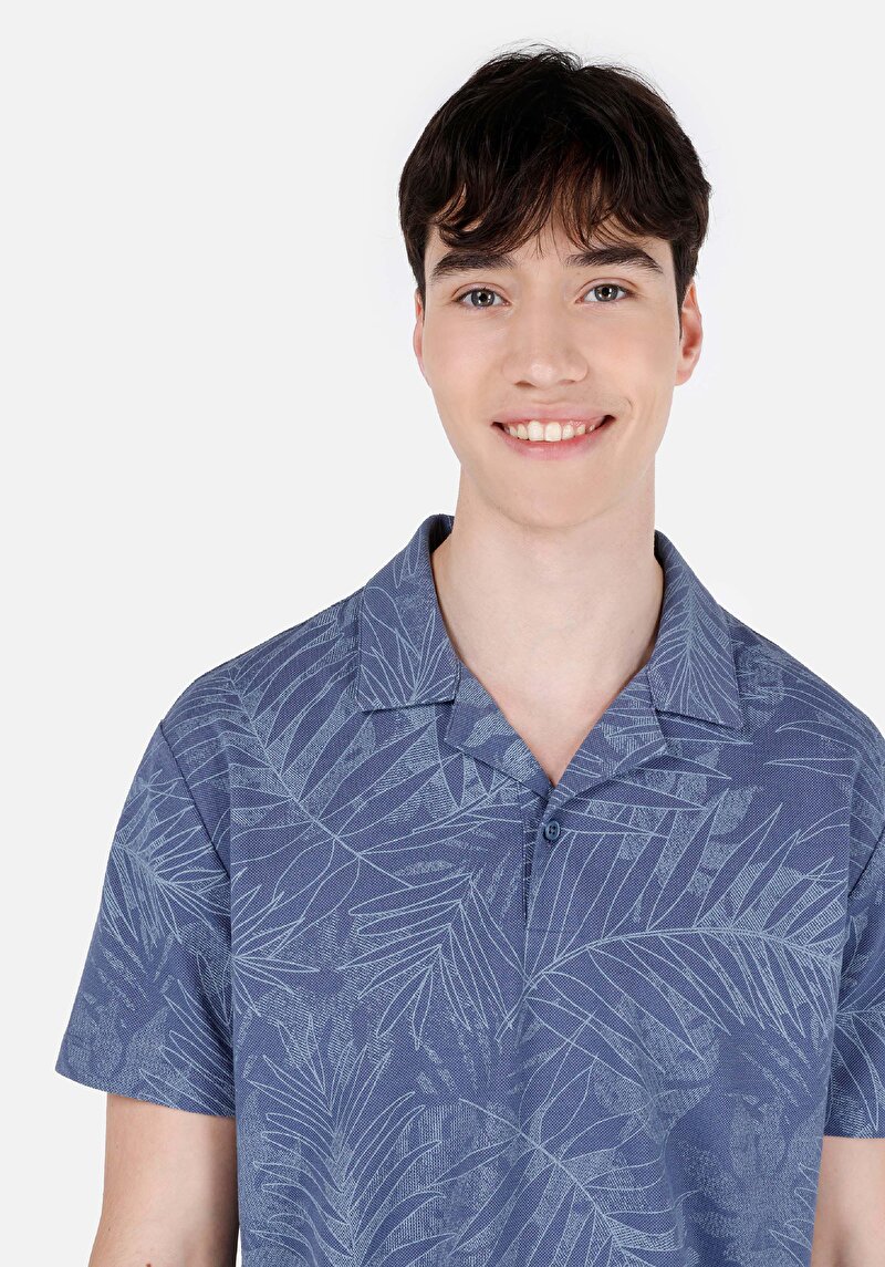 Показати інформацію про Поло З Коротким Рукавом Чоловіче Блакитне  Cl1066933