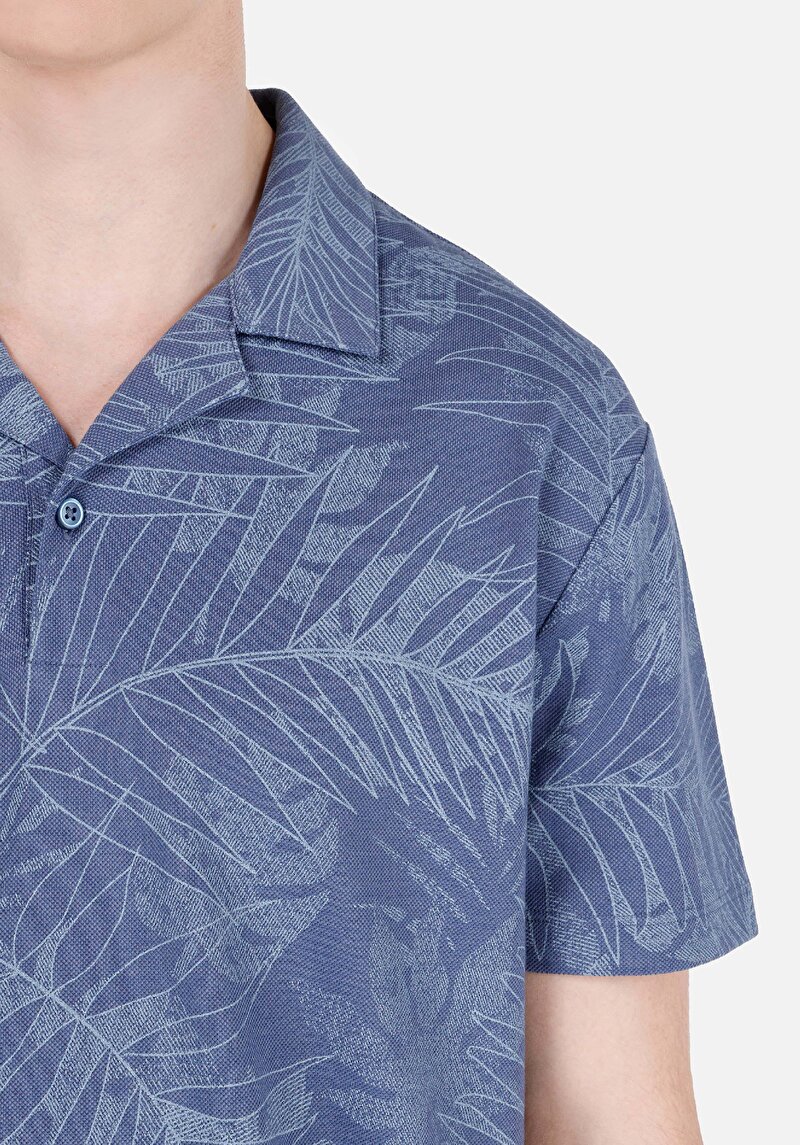 Показати інформацію про Поло З Коротким Рукавом Чоловіче Блакитне  Cl1066933