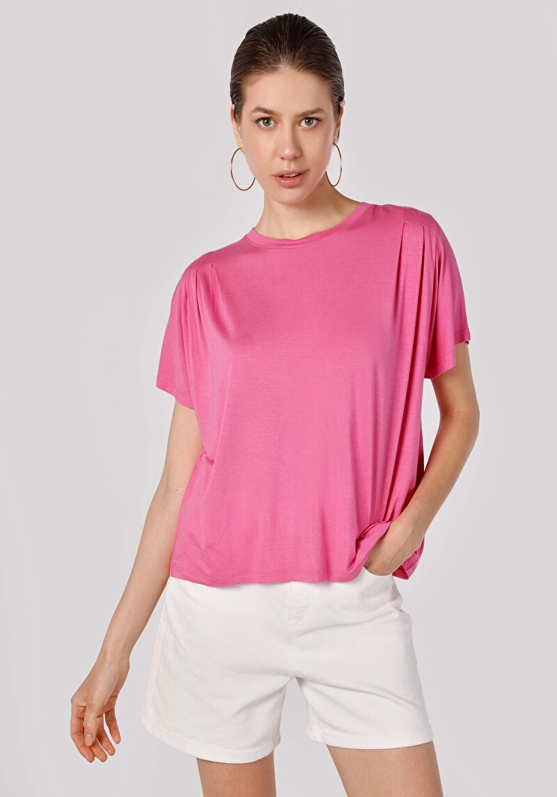 Зображення Футболка З Коротким Рукавом Жіноча Рожева  Cl1063376