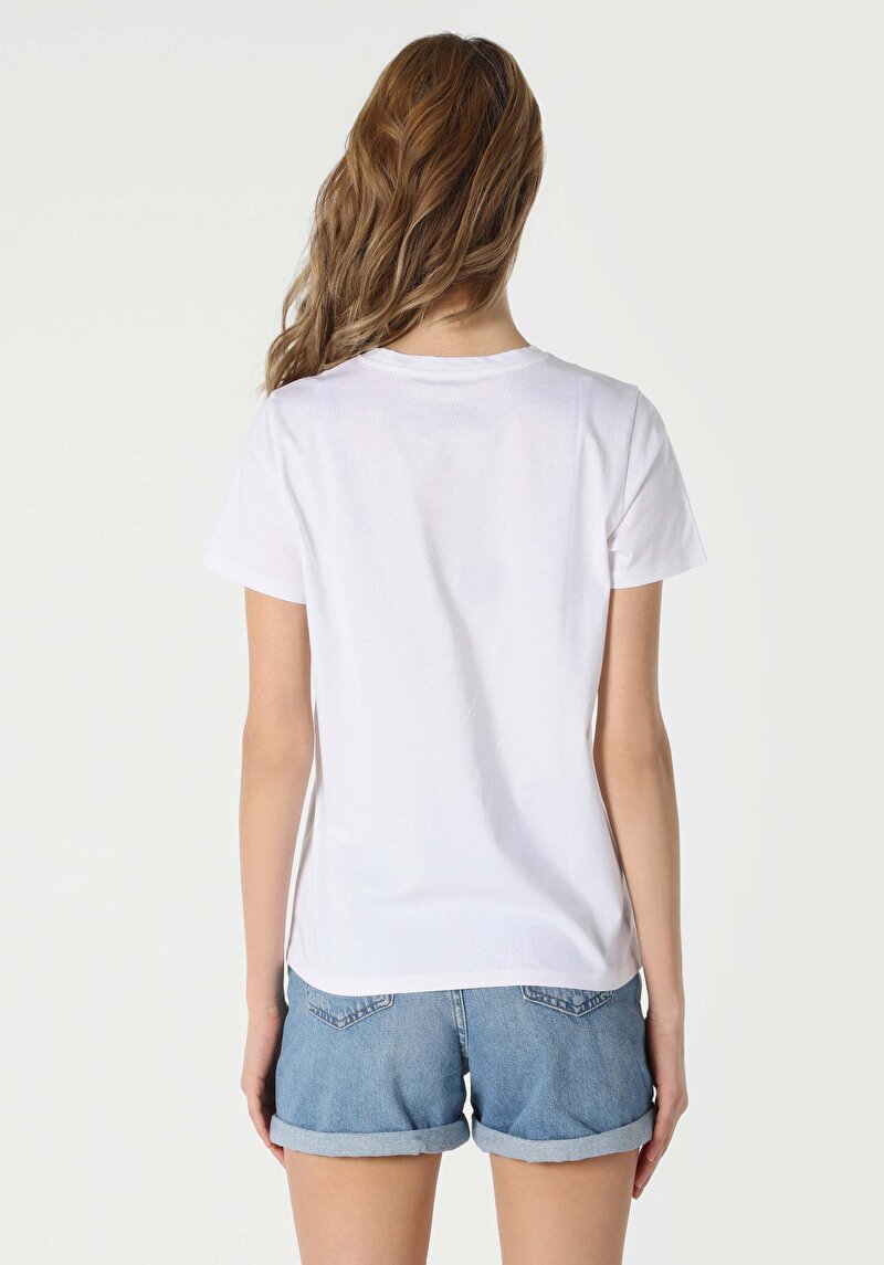 Показати інформацію про Футболка З Коротким Рукавом Жіноча Біла  Cl1063380