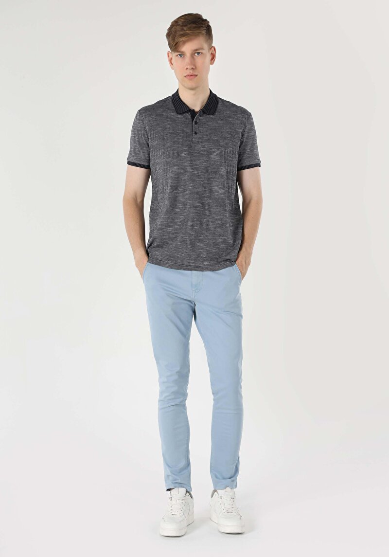 Показати інформацію про Поло З Коротким Рукавом Чоловіче Синє  Cl1063389