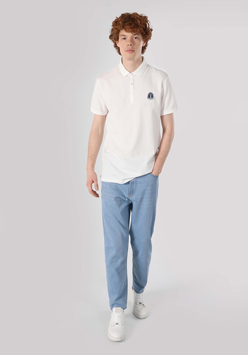 Показати інформацію про Поло З Коротким Рукавом Чоловіче Біле  Cl1063395