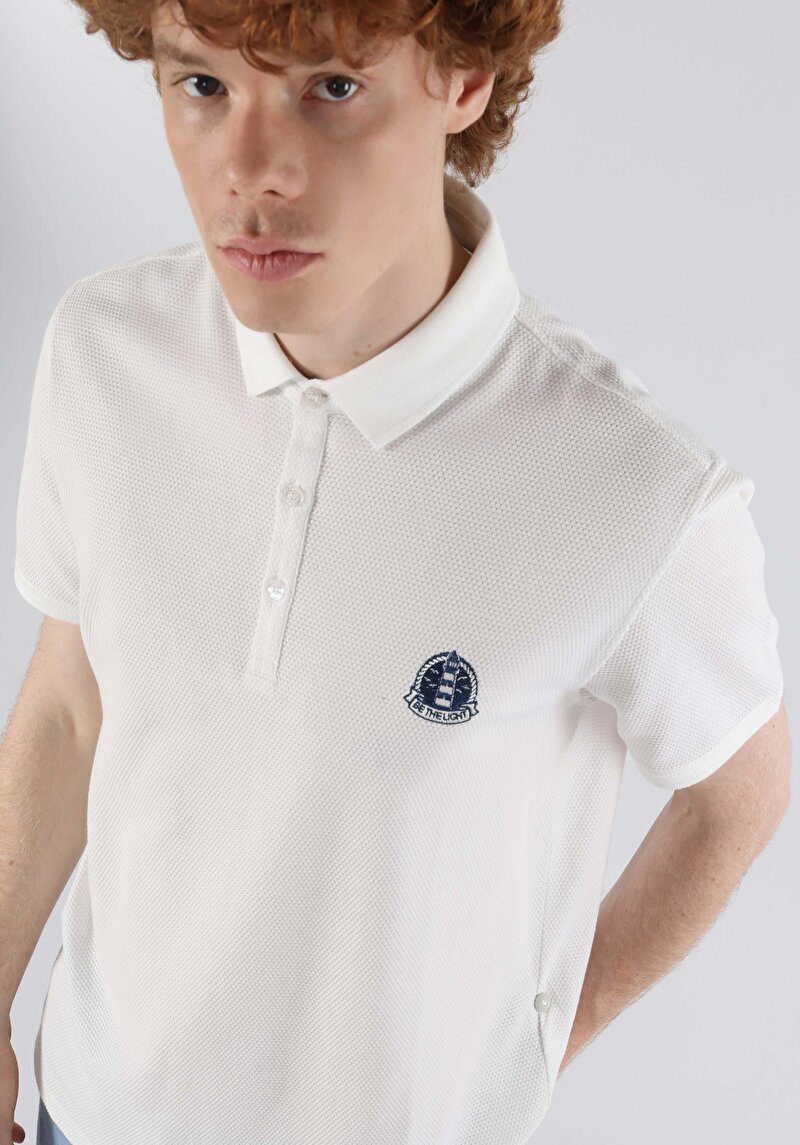 Показати інформацію про Поло З Коротким Рукавом Чоловіче Біле  Cl1063395