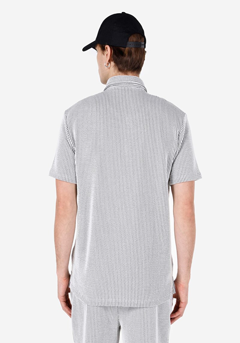 Зображення Поло З Коротким Рукавом Чоловіче Сіре Cl1069548