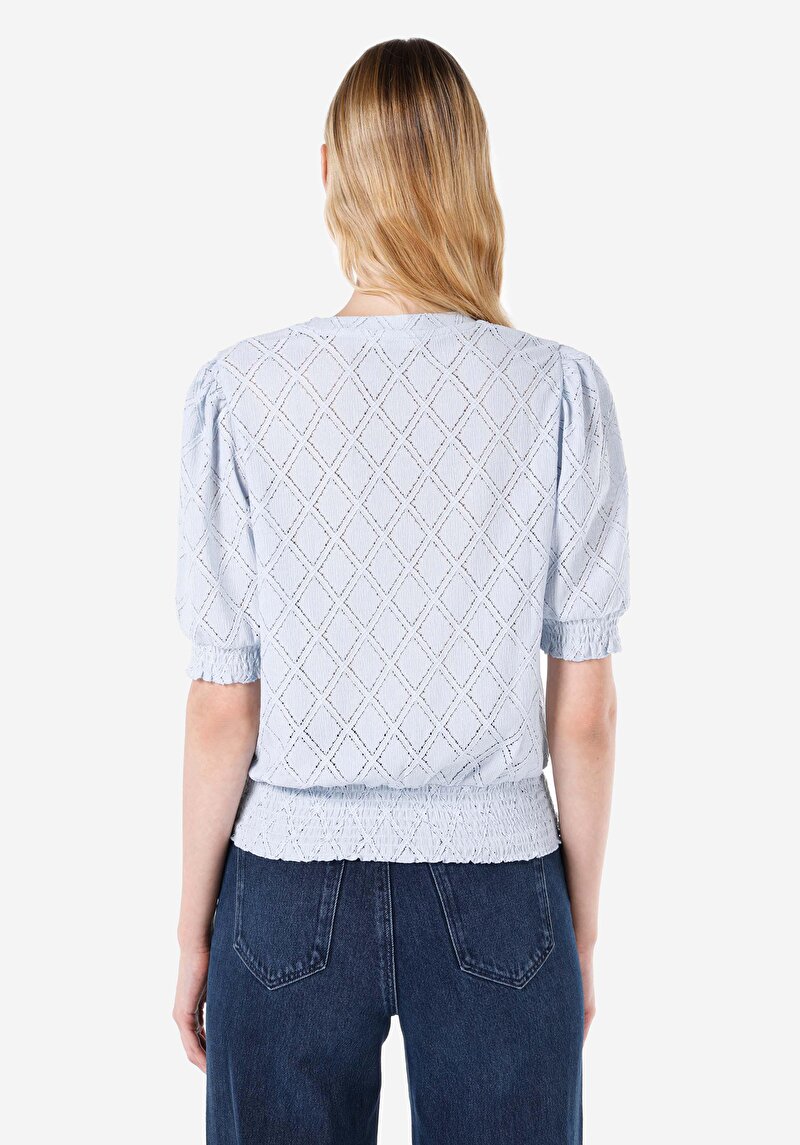 Показати інформацію про Футболка З Коротким Рукавом Жіноча Блакитна  Cl1067264