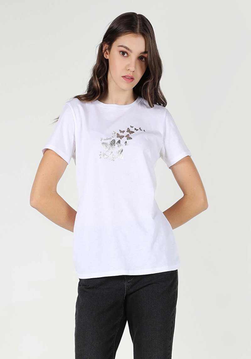 Зображення Футболка З Коротким Рукавом Жіноча Біла  Cl1063428