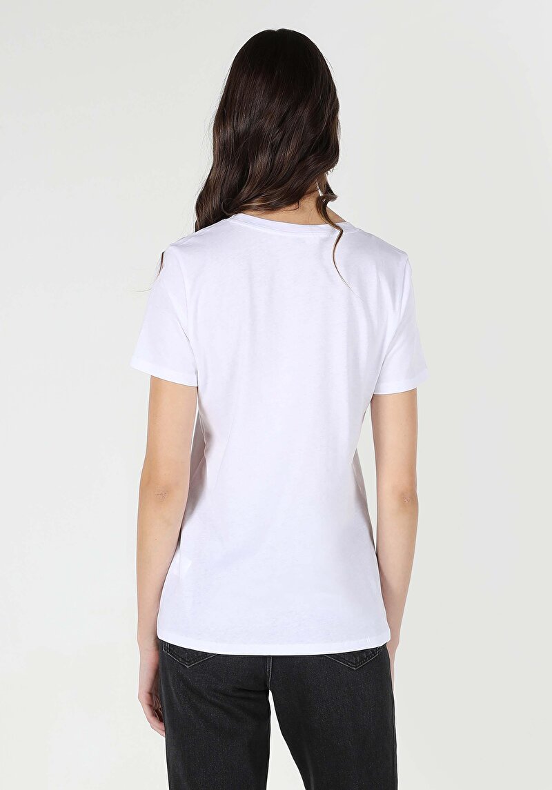 Показати інформацію про Футболка З Коротким Рукавом Жіноча Біла  Cl1063428