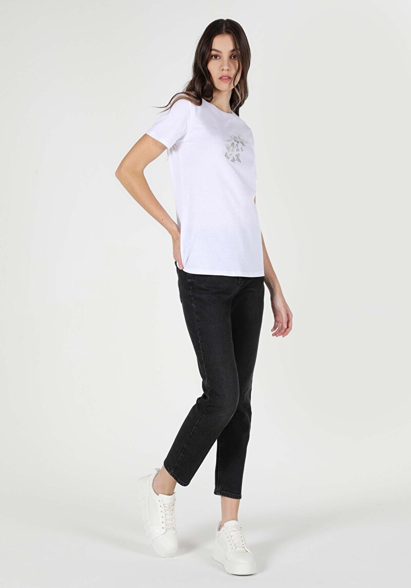 Показати інформацію про Футболка З Коротким Рукавом Жіноча Біла  Cl1063428