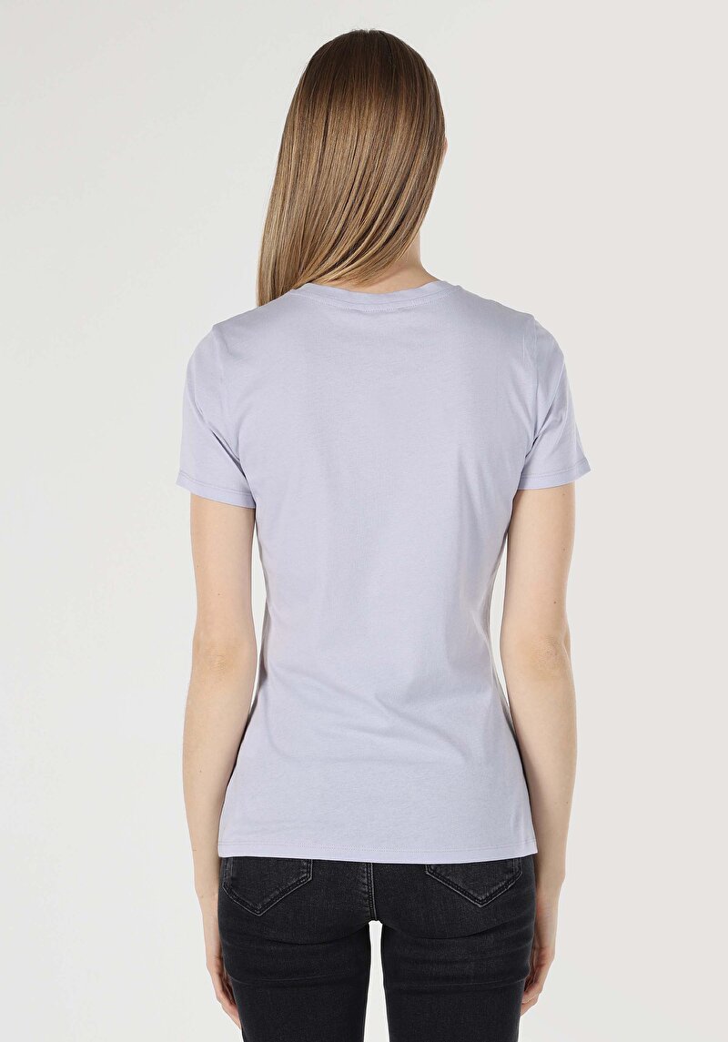 Показати інформацію про Футболка З Коротким Рукавом Жіноча Фіолетова  Cl1063429