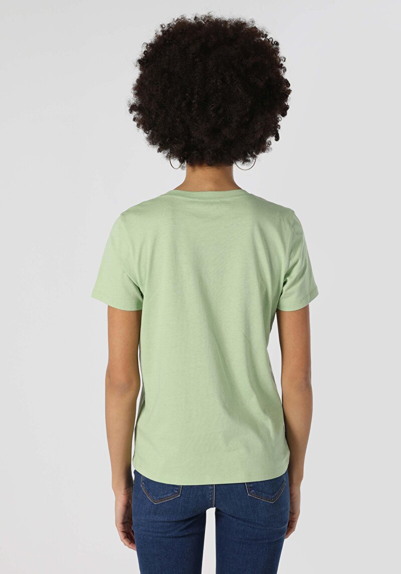 Показати інформацію про Футболка З Коротким Рукавом Жіноча Зелена  Cl1063431