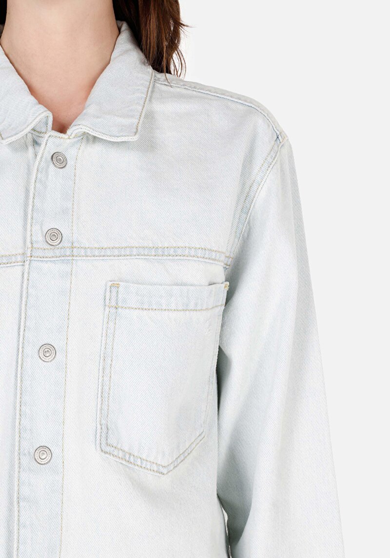 Показати інформацію про 480 Bovary Сорочка З Довгим Рукавом Жіноча Блакитна  Cl1069601