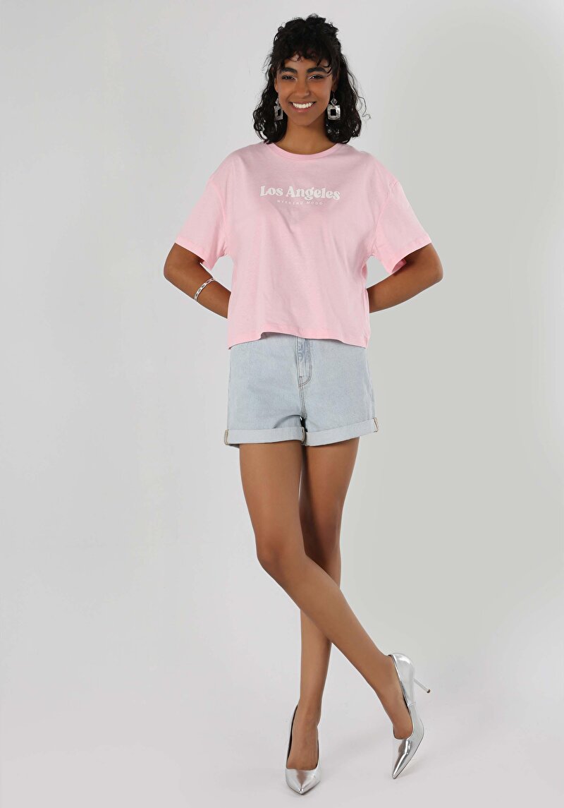 Показати інформацію про Футболка З Коротким Рукавом Жіноча Рожева  Cl1063433