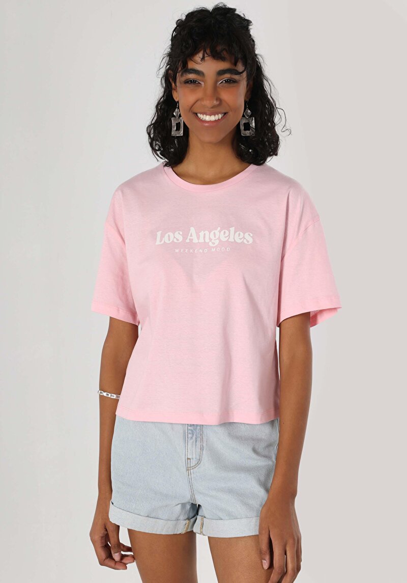 Показати інформацію про Футболка З Коротким Рукавом Жіноча Рожева  Cl1063433