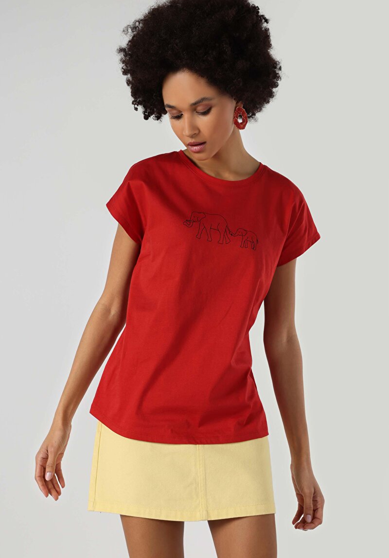 Зображення Футболка З Коротким Рукавом Жіноча Помаранчева  Cl1063440